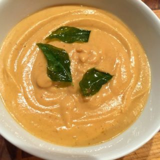 Cauliflower Coconut Curry Soup - in bowl