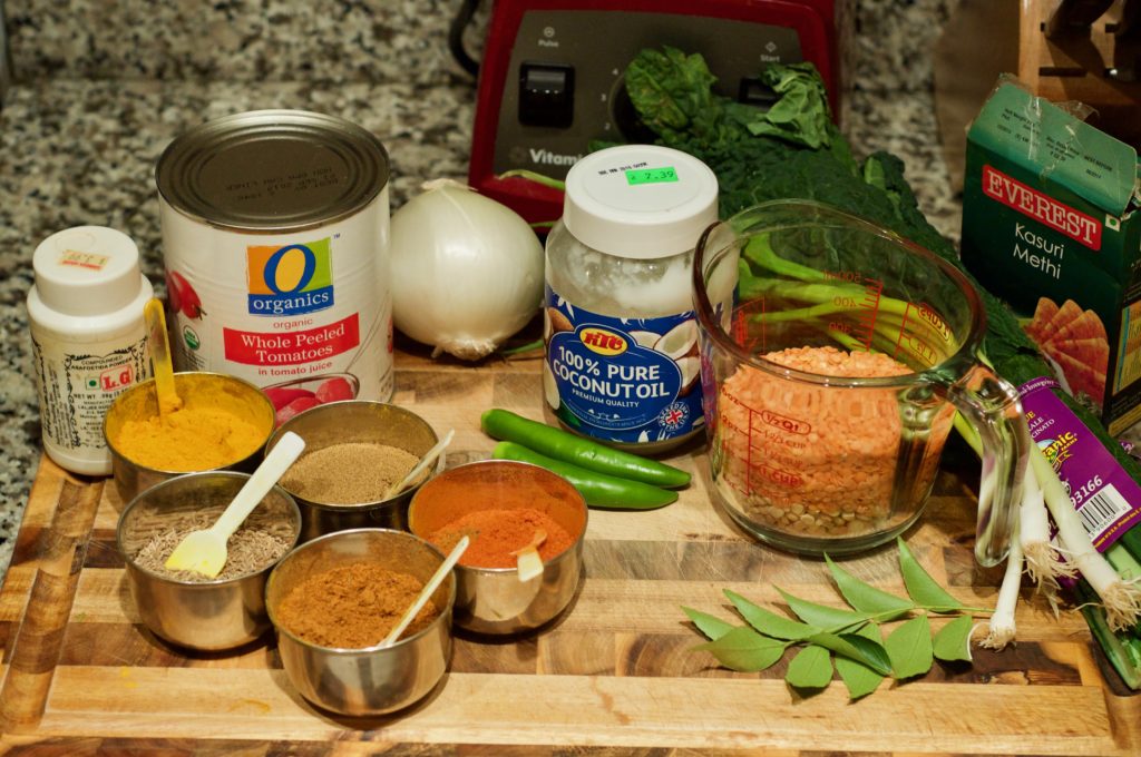 kale dal ingredients