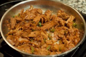 spicy seitan skillet