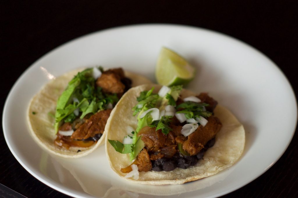 spicy seitan skillet tacos