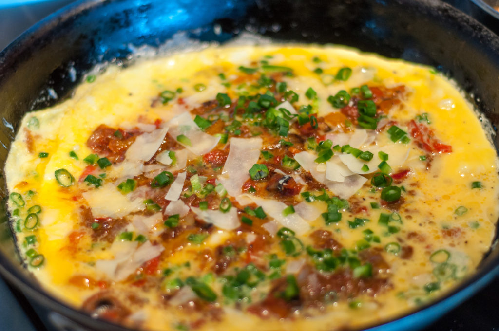 Kitchen Sink Frittata - In Pan