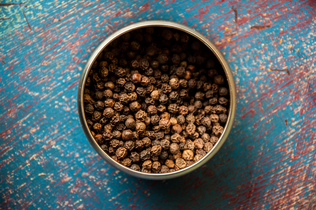 basic indian spices - black pepper