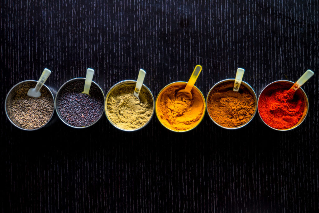 essential indian spices - lineup