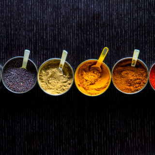 basic indian spices - lineup