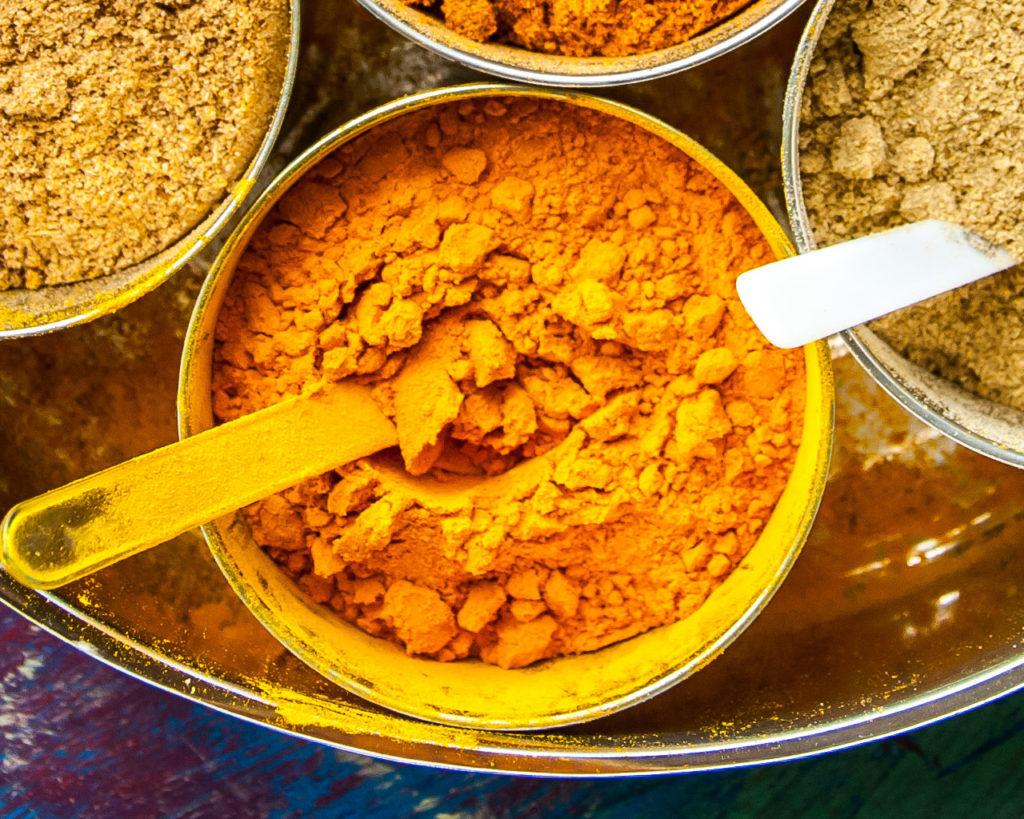 essential indian spices - turmeric powder