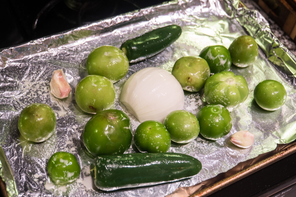 Roasted Tomatillo Salsa for broiling