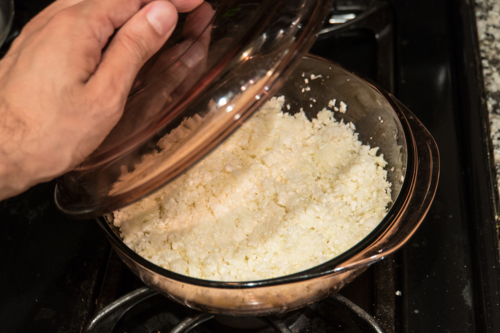 Easy Cauliflower Rice - cooked
