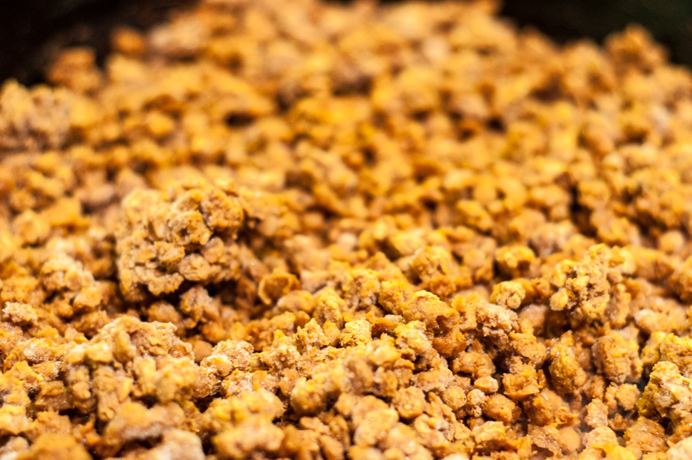 Stuffed Baby Eggplants - ground vegan beef crumbles