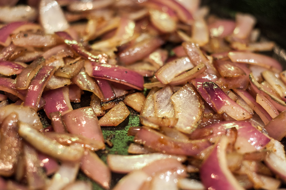 Stuffed Baby Eggplants - onions salt and pepper
