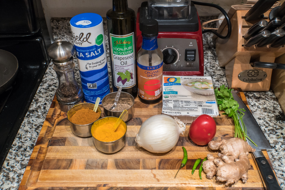 Tofu Bhurji - Ingredients